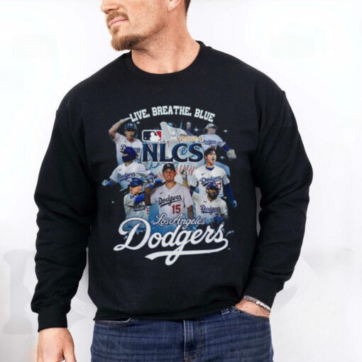 Los Angeles Dodgers National League Champions 2024 Live Breath Blue Shirt