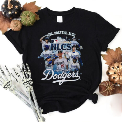 Los Angeles Dodgers National League Champions 2024 Live Breath Blue Shirt