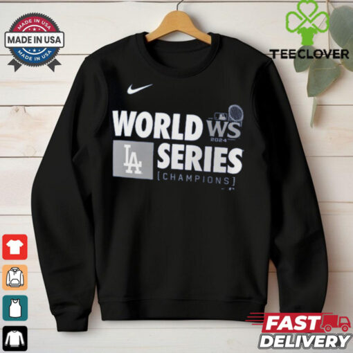 Los Angeles Dodgers Nike Royal 2024 World Series Champions Banner T Shirt