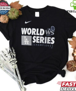 Los Angeles Dodgers Nike Royal 2024 World Series Champions Banner T Shirt 2 Los Angeles Dodgers Nike Royal 2024 World Series Champions Banner T Shirt