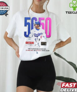 Los Angeles Dodgers Shohei Ohtani 50 50 Home Runs And Steals In One Season Signature Shirt