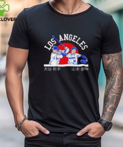 Los Angeles Dodgers Shohei Ohtani And Yoshinobu Yamamoto Kanji Flag T Shirt