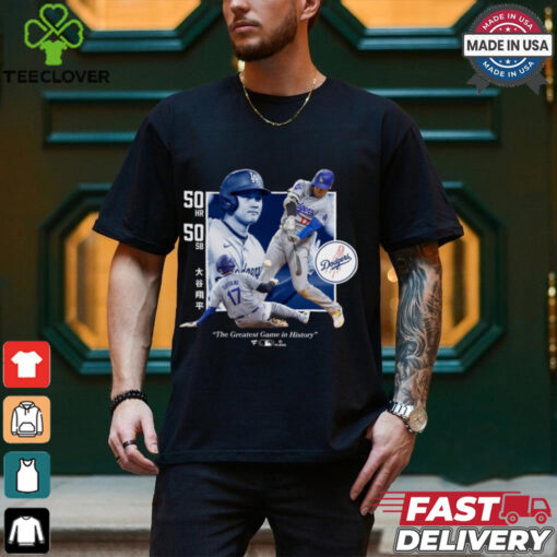 Los Angeles Dodgers Shohei Ohtani Black Greatest Game T Shirt