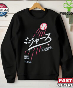Los Angeles Dodgers Shohei Ohtani Japanese Letters T Shirts
