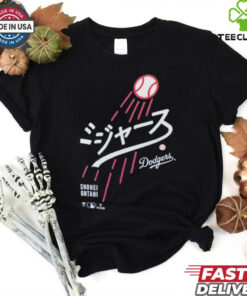 Los Angeles Dodgers Shohei Ohtani Japanese Letters T Shirts