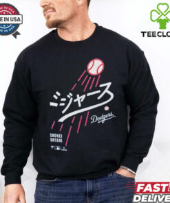 Los Angeles Dodgers Shohei Ohtani Japanese Letters T Shirts