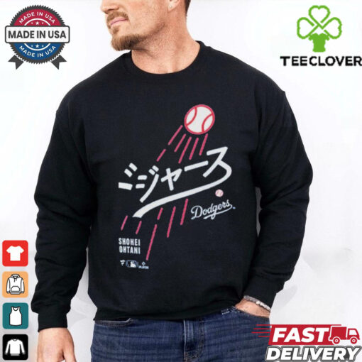 Los Angeles Dodgers Shohei Ohtani Japanese Letters T Shirts
