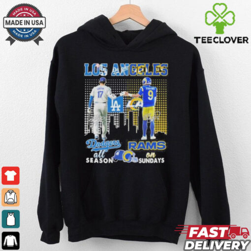 Los Angeles Dodgers Shohei Ohtani On Season X Los Angeles Rams Stafford On Sundays Shirt