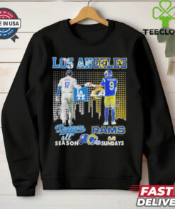 Los Angeles Dodgers Shohei Ohtani On Season X Los Angeles Rams Stafford On Sundays Shirt