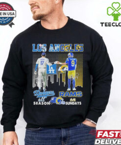 Los Angeles Dodgers Shohei Ohtani On Season X Los Angeles Rams Stafford On Sundays Shirt