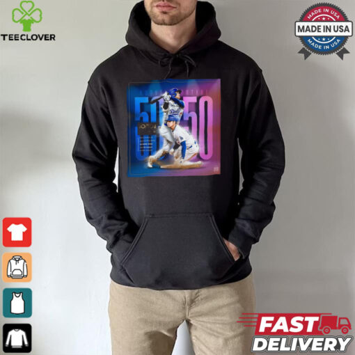 Los Angeles Dodgers Shohei ohtani is the only member of the 50 50 club shirt