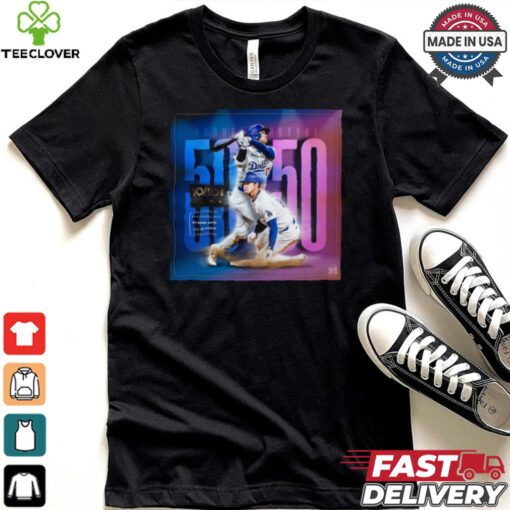 Los Angeles Dodgers Shohei ohtani is the only member of the 50 50 club shirt