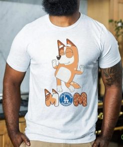 Los Angeles Dodgers Smiling Dancing Bluey Mom shirt