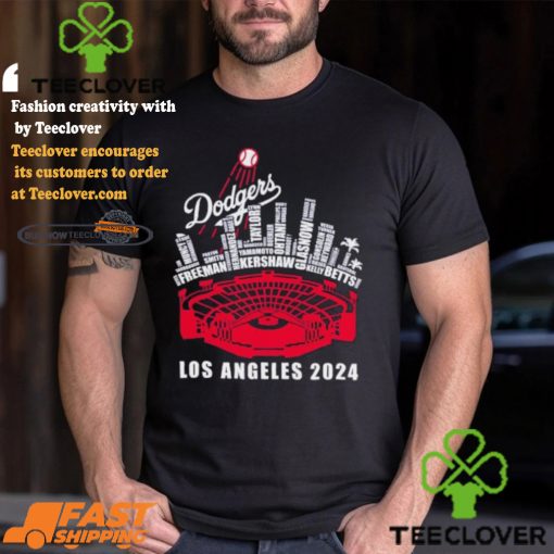 Los Angeles Dodgers Stadium Players Name Los Angeles 2024 Shirt