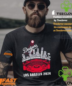 Los Angeles Dodgers Stadium Players Name Los Angeles 2024 Shirt