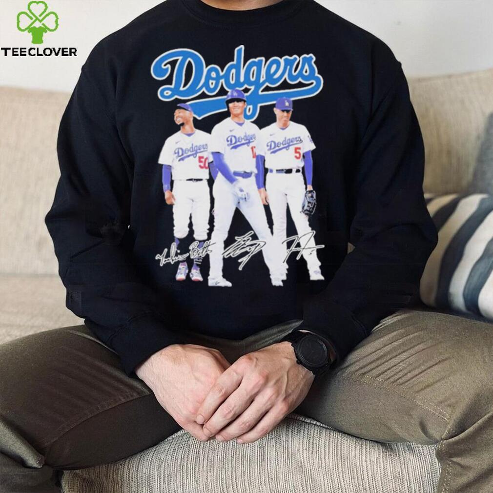 Los Angeles Dodgers Stars Mookie Betts Shohei Ohtani Freddie Freeman T Shirt Los Angeles Dodgers Stars Mookie Betts Shohei Ohtani Freddie Freeman T Shirt