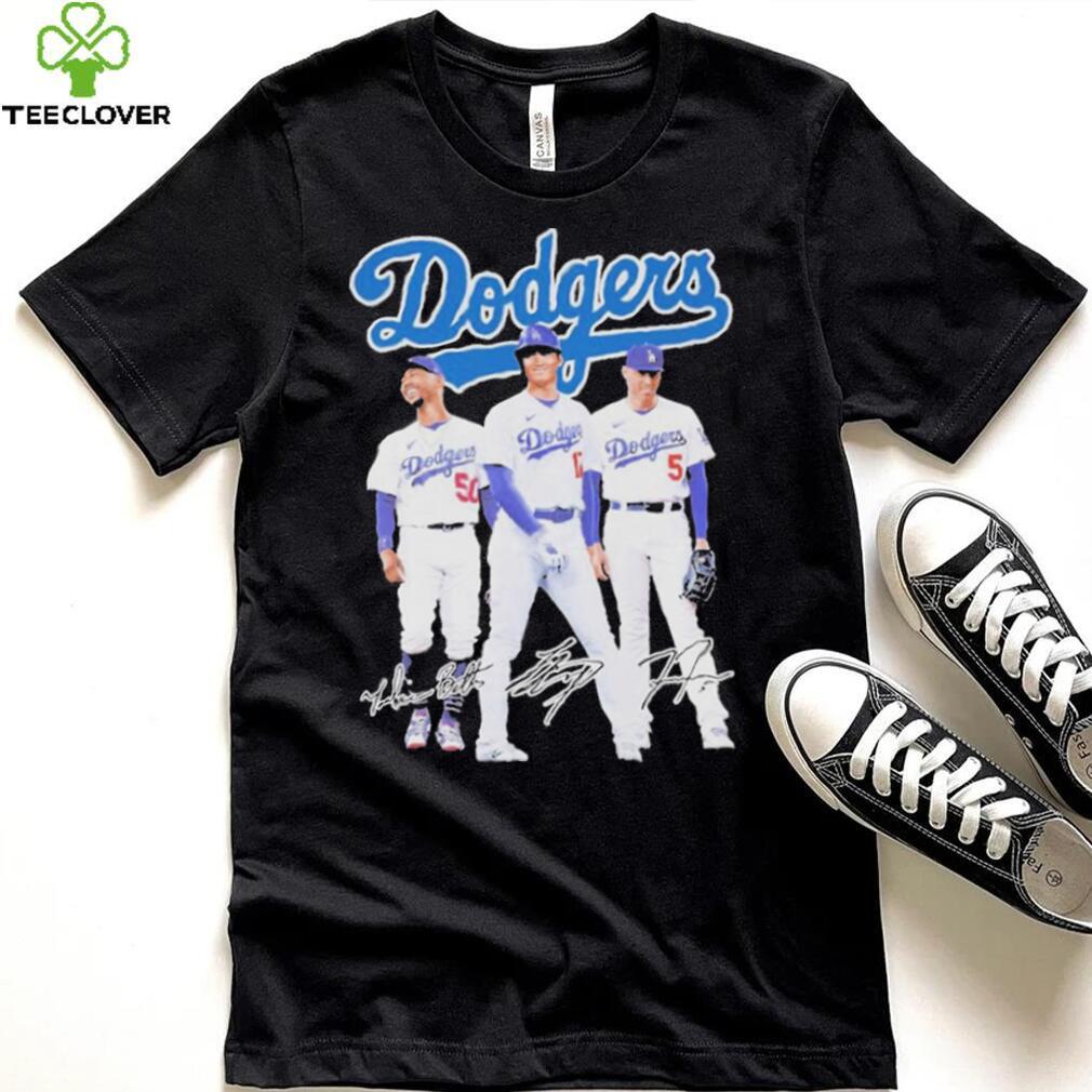 Los Angeles Dodgers Stars Mookie Betts Shohei Ohtani Freddie Freeman T Shirt Los Angeles Dodgers Stars Mookie Betts Shohei Ohtani Freddie Freeman T Shirt