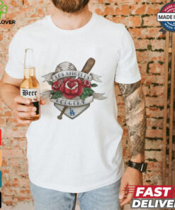 Los Angeles Dodgers Tattoo Rose 2024 Shirt