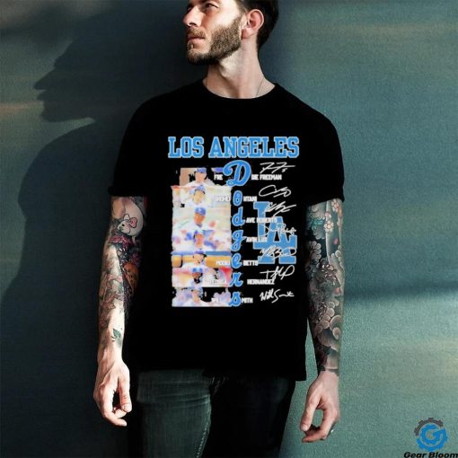 Los Angeles Dodgers Team Players 2024 Signatures Shirt