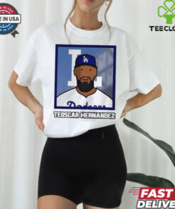 Los Angeles Dodgers Teoscar Hernandez cartoon card photo shirt