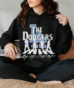 Los Angeles Dodgers The Dodgers Abbey Road Ohtani Freeman Betts And Kershaw Signature Shirt