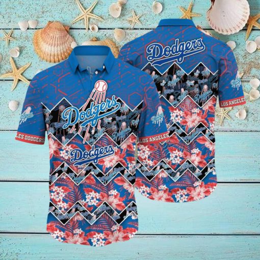 Los Angeles Dodgers Tropical 3D Hawaiian Shirt And Beach Shorts For Fans Sport