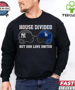 Los Angeles Dodgers Vs New York Yankees House Divided But Our Love United Shirt 1 Los Angeles Dodgers Vs New York Yankees House Divided But Our Love United Shirt