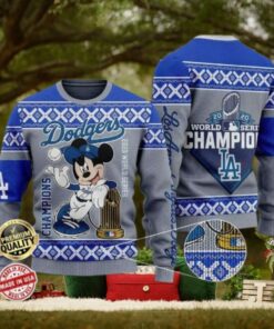 Los Angeles Dodgers World Series Champions Mickey Ugly Sweater