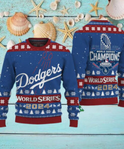 Los Angeles Dodgers World Series Ugly Sweater, LA Dodgers World Series 2024 Ugly Sweater