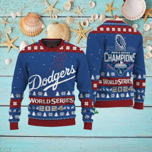 Los Angeles Dodgers World Series Ugly Sweater, LA Dodgers World Series 2024 Ugly Sweater