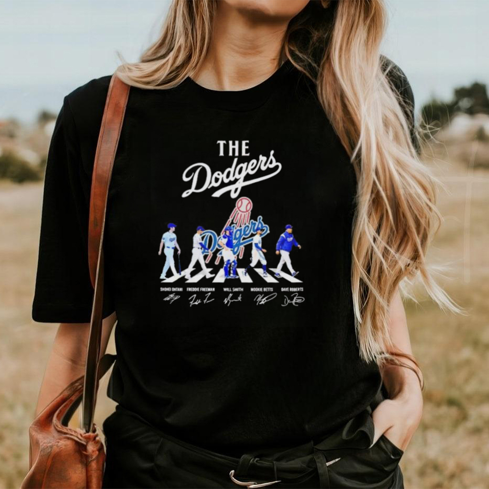 Los Angeles Dodgers all team members Abbey Road signature MLB shirt Los Angeles Dodgers all team members Abbey Road signature MLB shirt