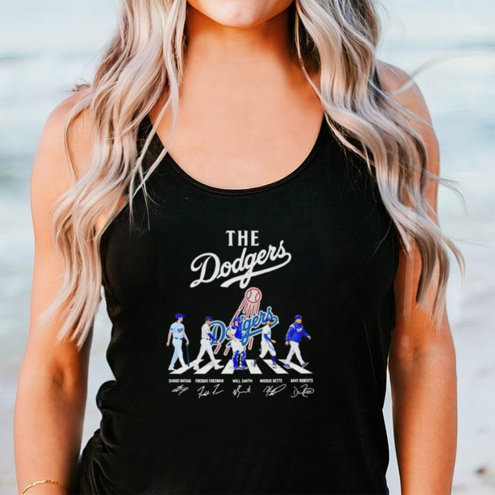 Los Angeles Dodgers all team members Abbey Road signature MLB shirt Los Angeles Dodgers all team members Abbey Road signature MLB shirt