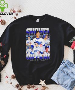 Los Angeles Dodgers baseball Shohei Ohtani player portrait vintage shirt