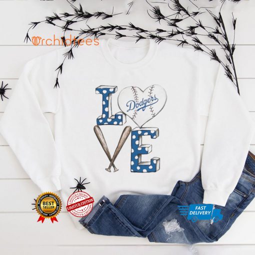 Los Angeles Dodgers baseball love shirt