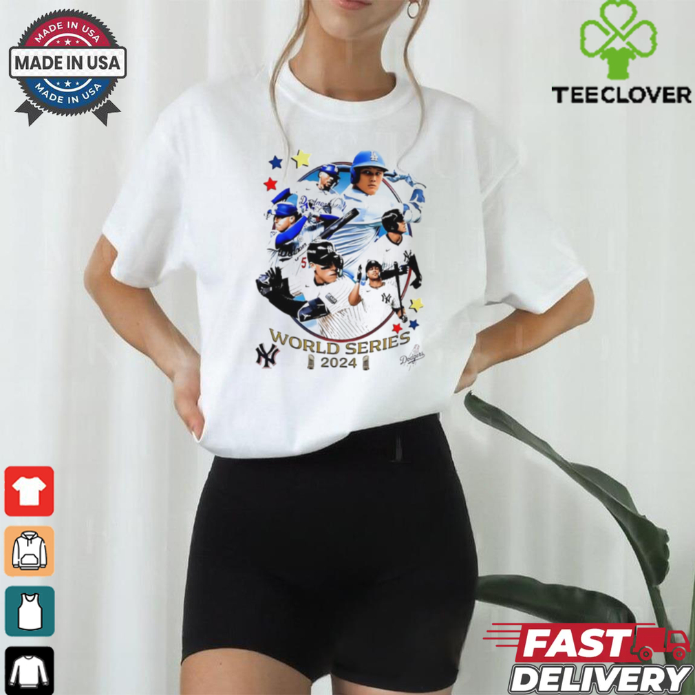 Los Angeles Dodgers vs New York Yankees World Series 2024 poster shirt Los Angeles Dodgers vs New York Yankees World Series 2024 poster shirt