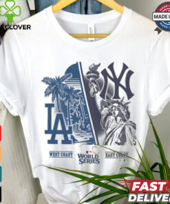 Los Angeles Dodgers vs. New York Yankees ’47 2024 World Series Matchup Split T Shirt