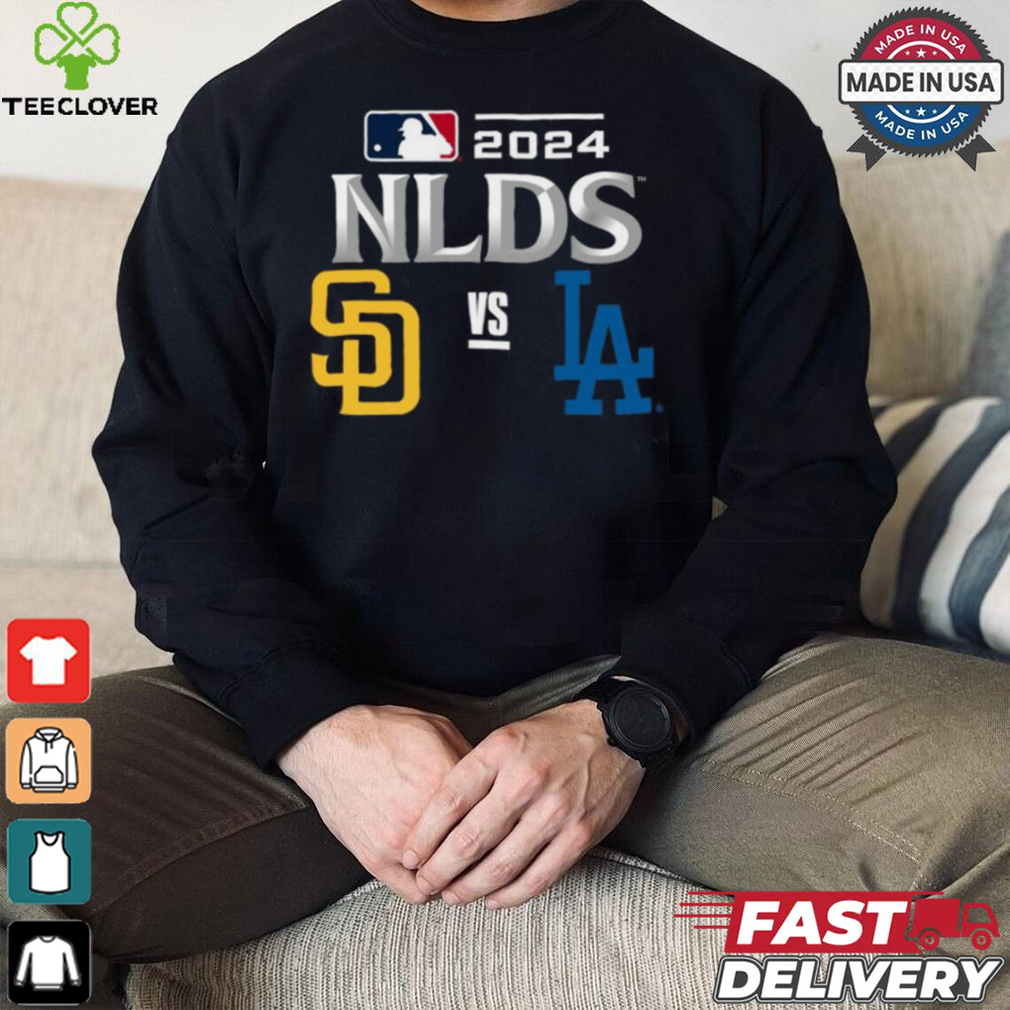 Los Angeles Dodgers vs. Padres 2024 MLB NLDS Bound T Shirt Los Angeles Dodgers vs. Padres 2024 MLB NLDS Bound T Shirt