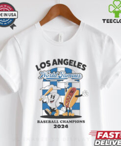Los Angeles Dodgers world famous baseball champions 2024 baseball hotdog shirt 1 Los Angeles Dodgers world famous baseball champions 2024 baseball hotdog shirt