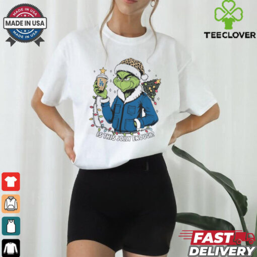 Los Angeles Dodgers x Santa Grinch Is This Jolly Enough Merry Christmas Shirt