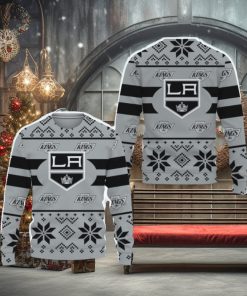Los Angeles Kings Custom New Uniforms For Fan Gear Ugly Christmas AOP Sweater