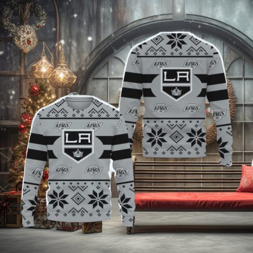 Los Angeles Kings Custom New Uniforms For Fan Gear Ugly Christmas AOP Sweater