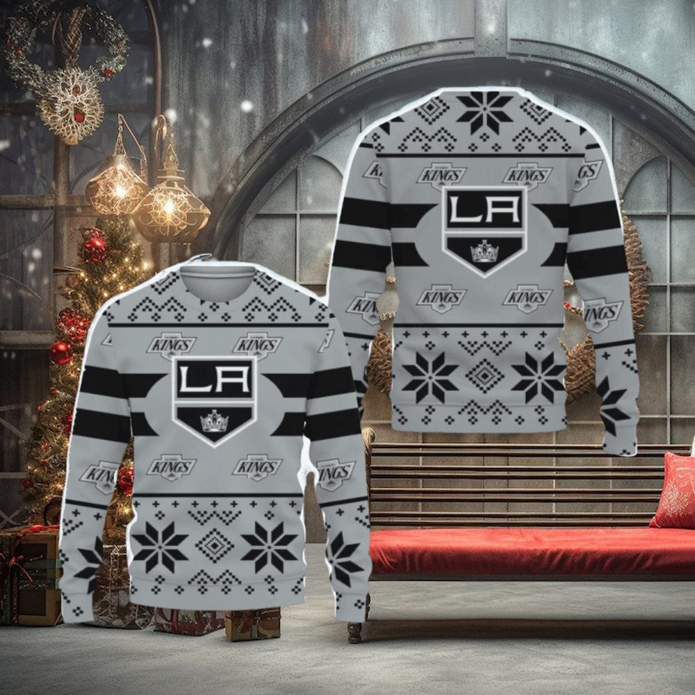 Los Angeles Kings Custom New Uniforms For Fan Gear Ugly Christmas AOP Sweater Los Angeles Kings Custom New Uniforms For Fan Gear Ugly Christmas AOP Sweater