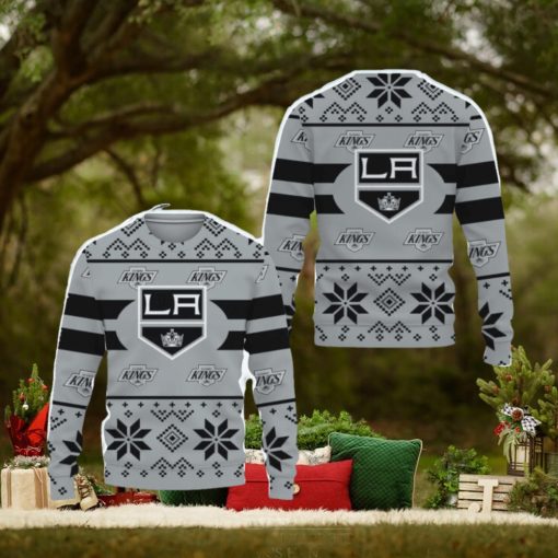 Los Angeles Kings Custom New Uniforms For Fan Gear Ugly Christmas AOP Sweater
