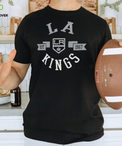 Los Angeles Kings G III 4Her by Carl Banks Black City Graphic Sport Fitted Crewneck T Shirt