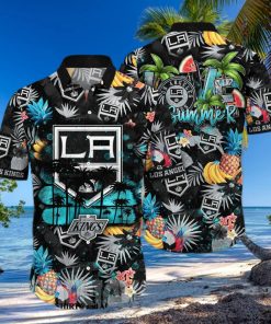 Los Angeles Kings NHL Flower Unisex All Over Printed Hawaiian Shirt