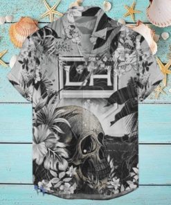 Los Angeles Kings NHL Hawaiian Shirt Tropical Skull Design For Men Women