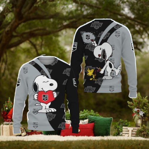 Los Angeles Kings Snoopy Cute Heart American Sports Team Ugly Christmas Sweater
