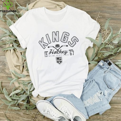 Los Angeles Kings Starter White Half Puck T Shirt