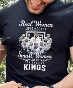 Los Angeles Kings real women love hockey smart women love the Kings 2023 signatures shirt