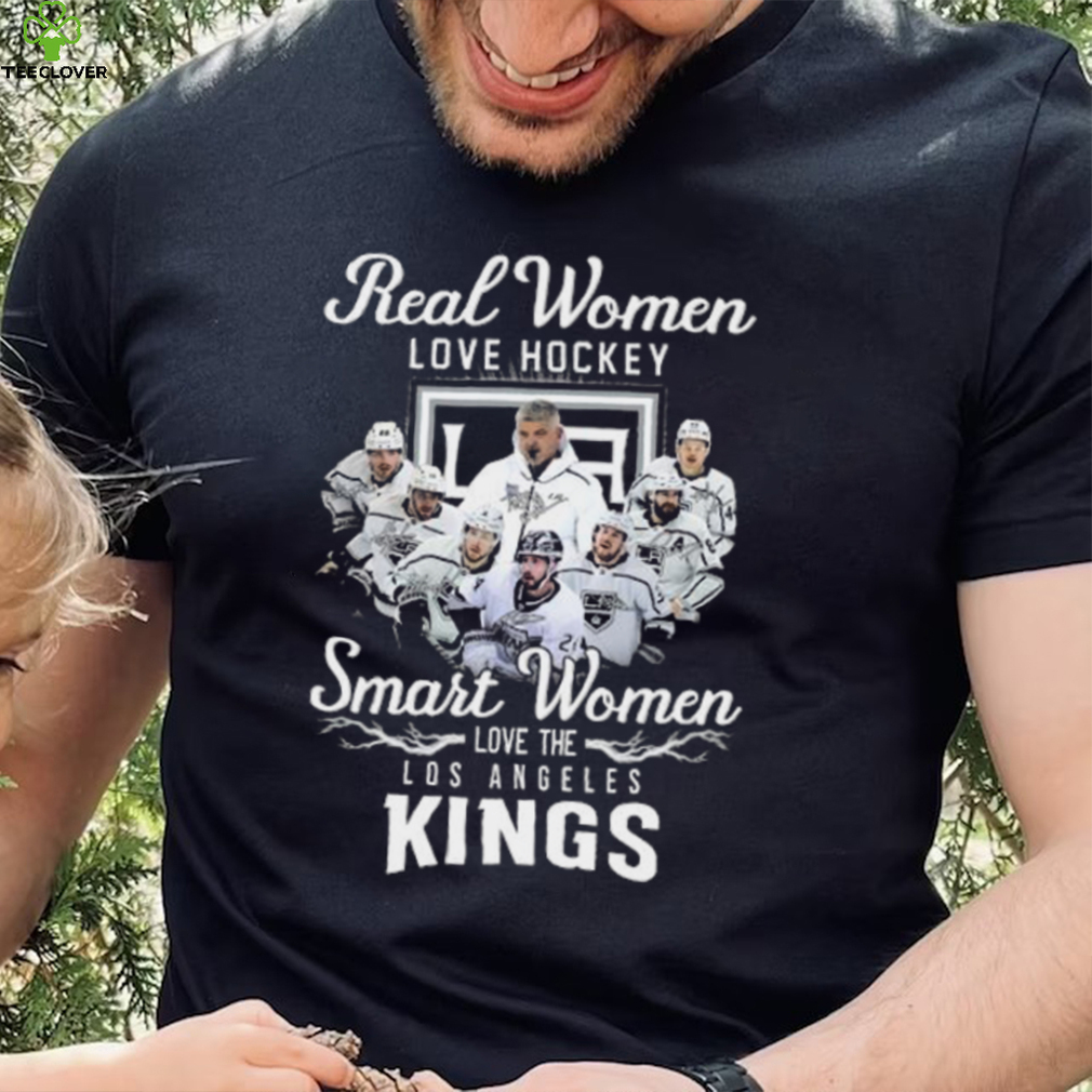 Los Angeles Kings real women love hockey smart women love the Kings 2023 signatures shirt